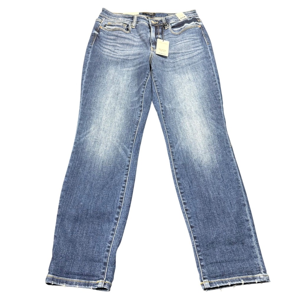 Judy Blue Boyfriend Jeans Womens Dark Stone Mid Rise Relaxed Denim 9/29 JB82368D